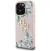Etui Guess Grained Roses Big 4G logo do  iPhone 16 Pro różowy